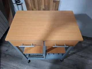 Carro auxiliar cocina madera y metal