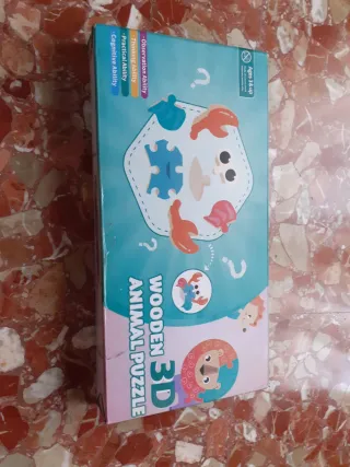 Puzzle 3D Animales de Madera