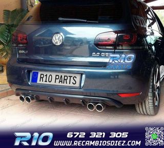 PARAGOLPES TRASERO VOLKSWAGEN VW GOLF MK6 08-13 DOBLE SALID