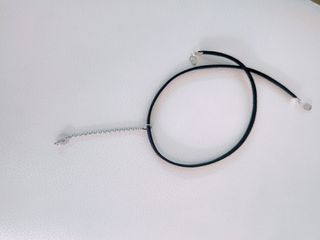 Gargantilla piel  y colgante acero