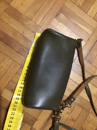 Borsetta pelle e paglia dorata