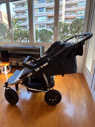 Cochecito Doble Mountain Buggy Duet Negro