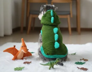 Ropa para Perro Dinosaurio Verde
