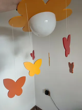 Lámpara infantil mariposas