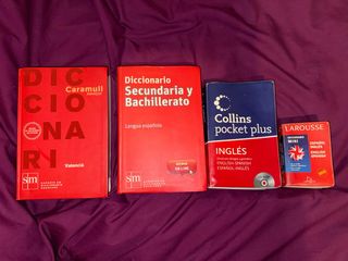 Pack de tres diccionarios + uno de regalo.