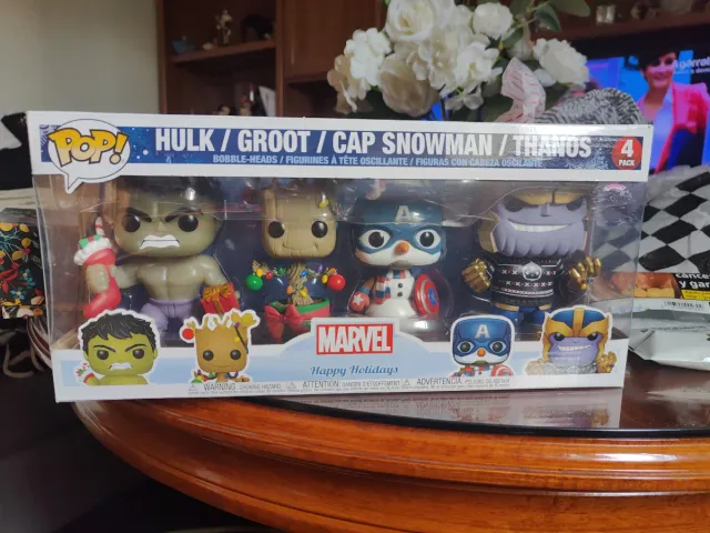 Funko Pop Marvel 4 Pack Feliz Navidad