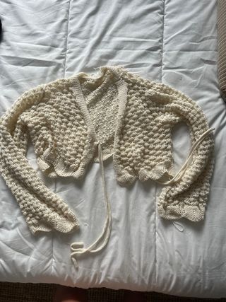 Cárdigan blanco