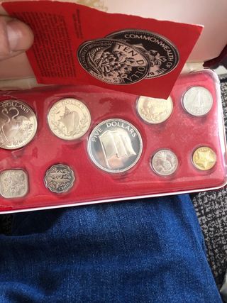 Estuche Monedas Dólares de Plata Bahamas