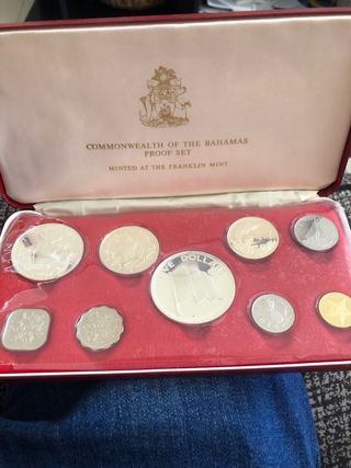 Estuche Monedas Dólares de Plata Bahamas