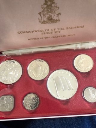 Estuche Monedas Dólares de Plata Bahamas
