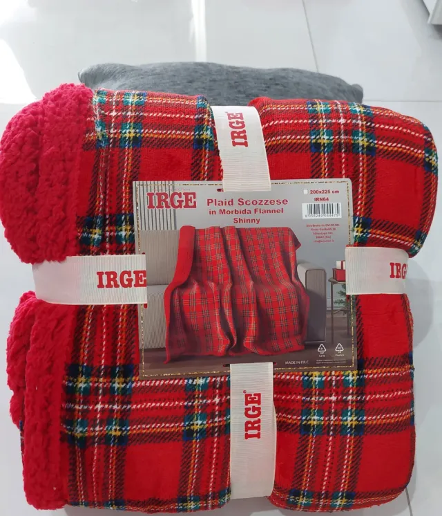 Coperta plaid scozzese IRGE matrimoniale