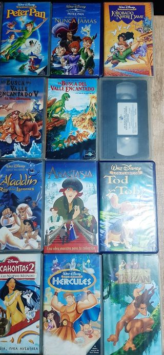 Lote Películas VHS Disney Clásicos