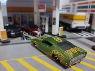 Hot Wheels Torino 69 Llamas Verde