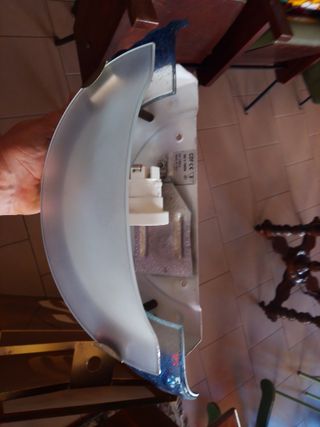 Coppia applique vetro e plastica