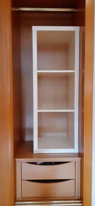 Estantería Kallax 3 huecos blanca