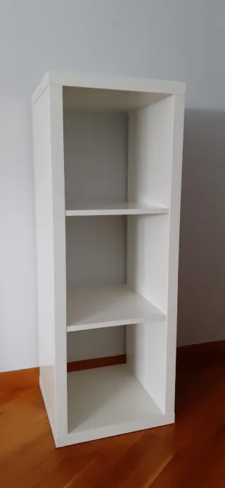 Estantería Kallax 3 huecos blanca