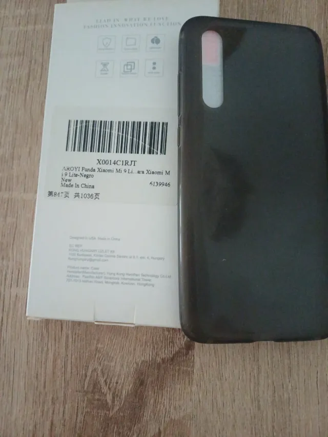 Funda AROYI Xiaomi Mi 9 Lite Negra