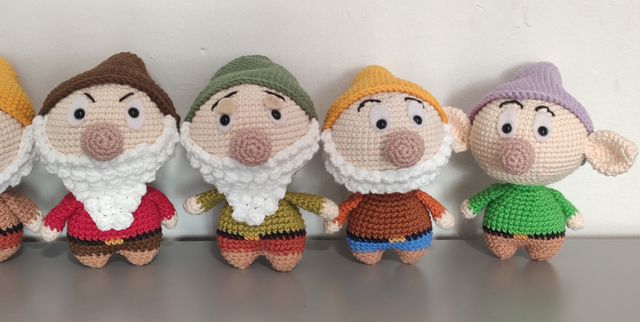 7 Enanitos Blancanieves Amigurumi Crochet