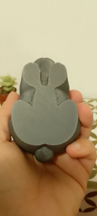 Vasetto Coniglietto Grigio Stampato in 3D