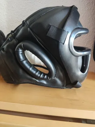 Casco Boxeo Artes Marciales Negro