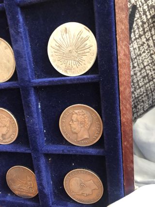 Colección monedas antiguas plata