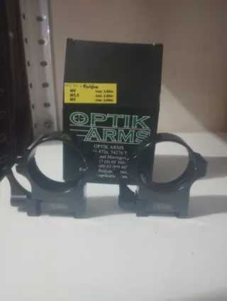 Anillas Optik Arms 34mm Desmontables