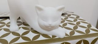 Vasetto Gattino Bianco Stampa 3D
