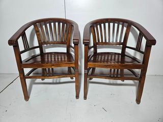 26541 X2 SILLAS ESTILO COLONIAL (MADERA)