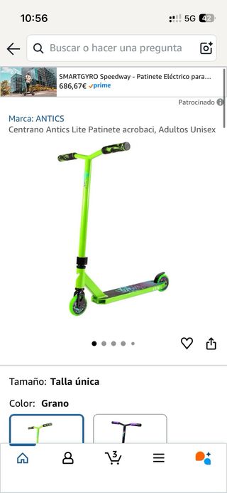 Patinete Acrobacias Grano NUEVO