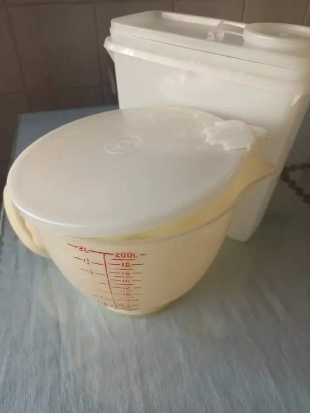 Juego recipientes medidor plástico