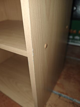 Mueble modular madera 2 estantes