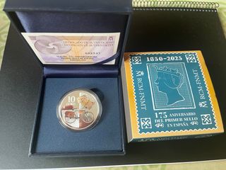 Moneda 10€ España 2025 Sello