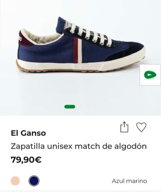 Zapatillas El Ganso Azul/Rojo Talla 39