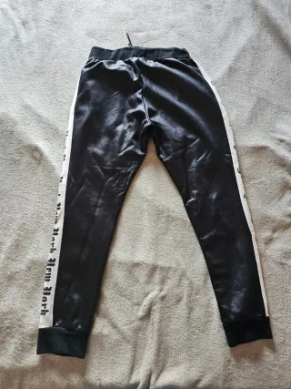 Pantaloni tuta neri con banda laterale