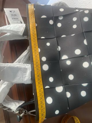 Bolso Grande Desigual Negro Lunares