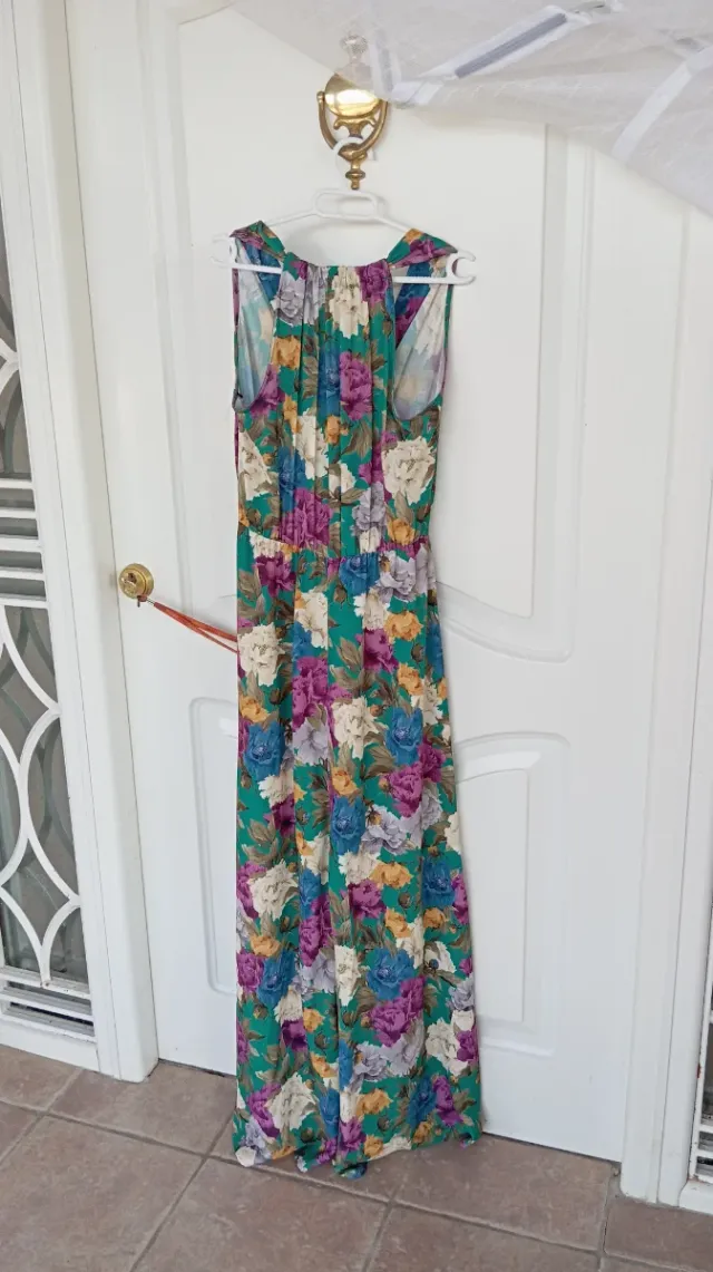 Vestido largo estampado floral