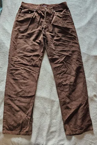 Pantaloni Stefanel in velluto marrone