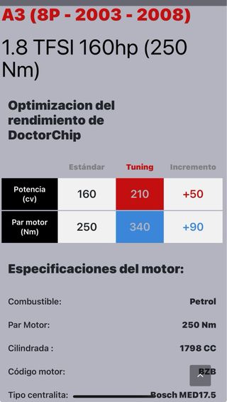 Audi A3 S-LINE 2007 8P TFSI 1.8 T