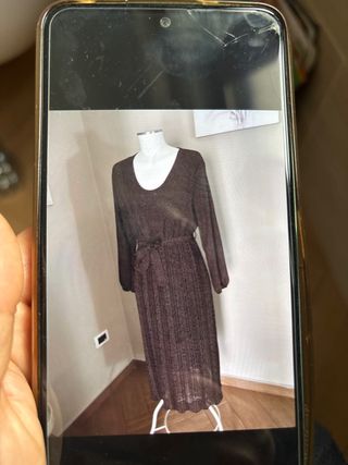 Abito donna marrone fantasia