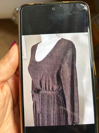 Abito donna marrone fantasia