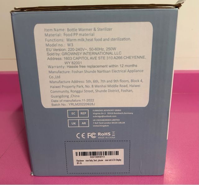 Calienta biberones y esterilizador GROWNSY