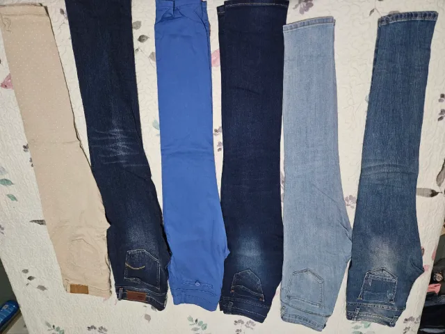 Lote 6 Vaqueros Mujer Talla S