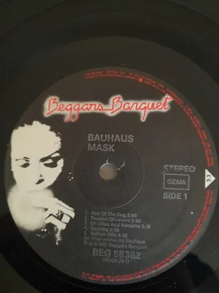 Bauhaus Mask LP Vinile Stampa Epoca