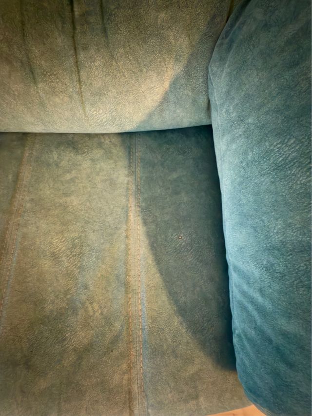 Sofá Chaiselongue Turquesa con Arcón