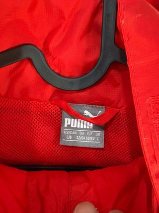 Impermeabile Puma Rosso Taglia L