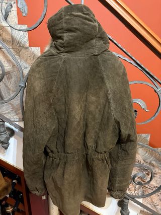 Giaccone donna vera pelle scamosciata