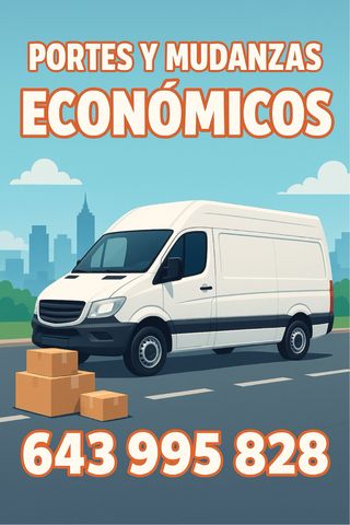 Portes, mudanzas, limpieza y vaciado