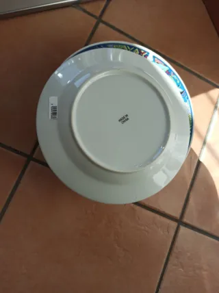 Set 4 Piatti Ceramica Decorati