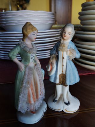 Pareja figuras porcelana