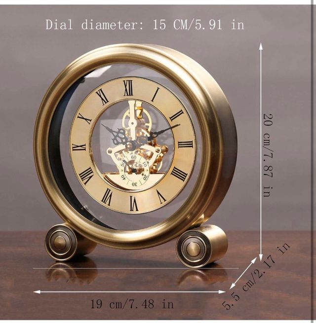 Orologio da tavolo meccanico vintage